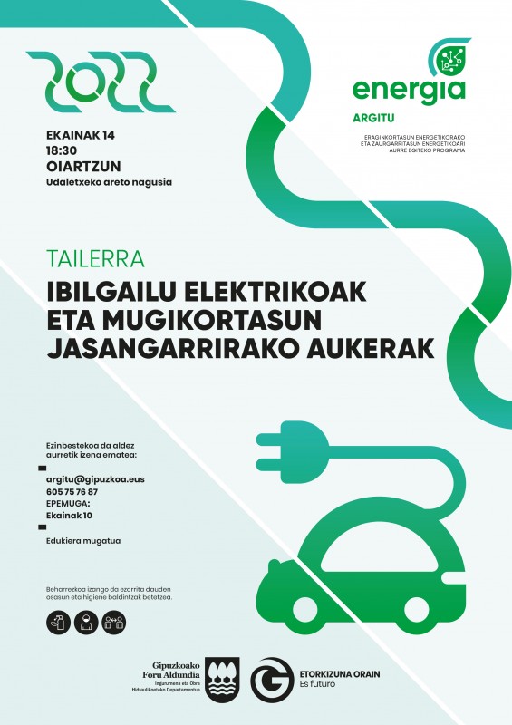 Ibilgailu elektrikoei eta mugikortasun jasangarrirako aukerei buruzko saio praktikoa